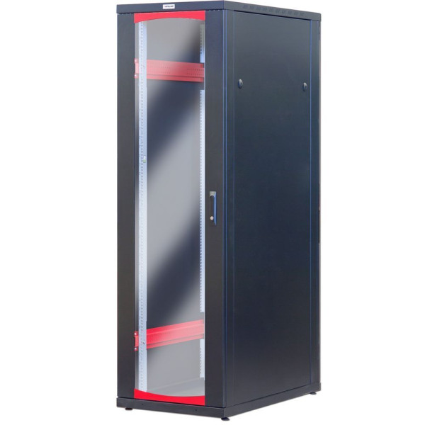 [I-CASE_SVR-I426BK] Armadio Server Rack 19'' 600x1000 42 Unita' Nero serie Ideal