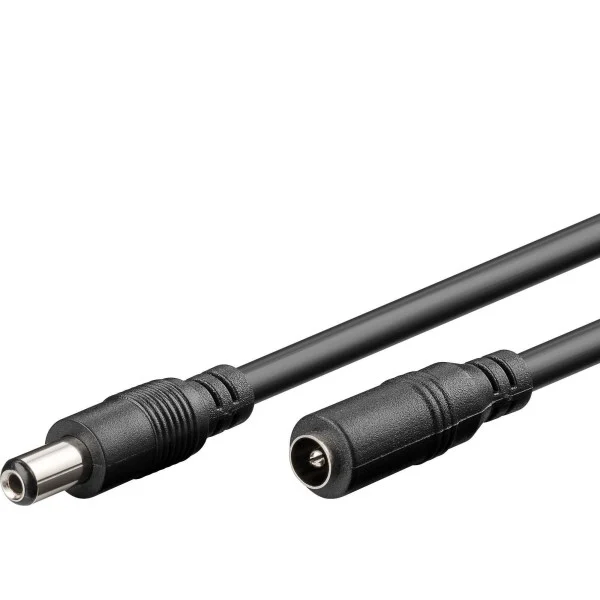 Cavo Prolunga di Alimentazione DC 2.1 mm 10m Nero