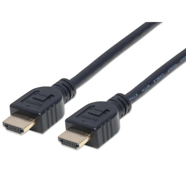Cavo HDMI CL3 High Speed con Ethernet A/A M/M 2m Nero
