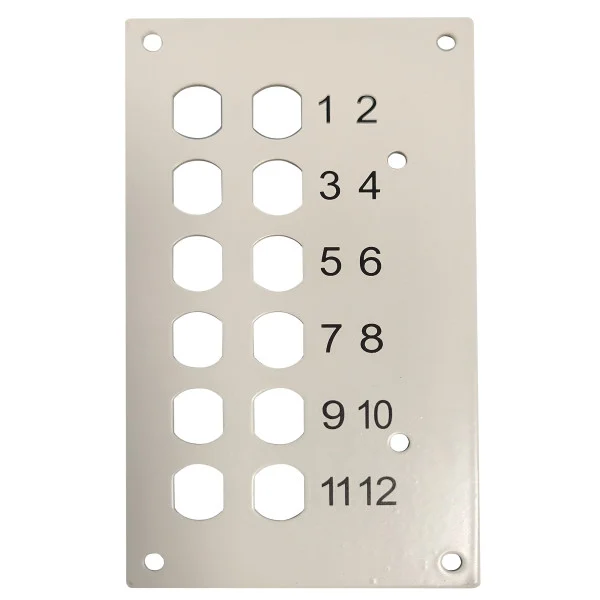 [I-CASE_DIN-SPL12ST] Pannello Frontale 12 Connessioni ST-Simplex per Box Ottico