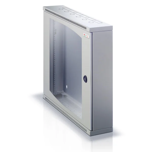 Armadio Rack 19'' Flat a muro p.15cm 6 unit&agrave; sezione unica Grigio