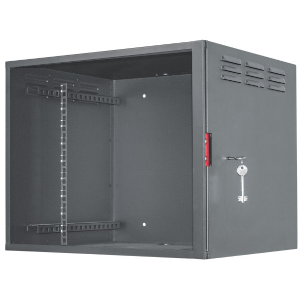 Armadio Rack 19'' a muro 6unit&agrave; con serratura di sicurezza