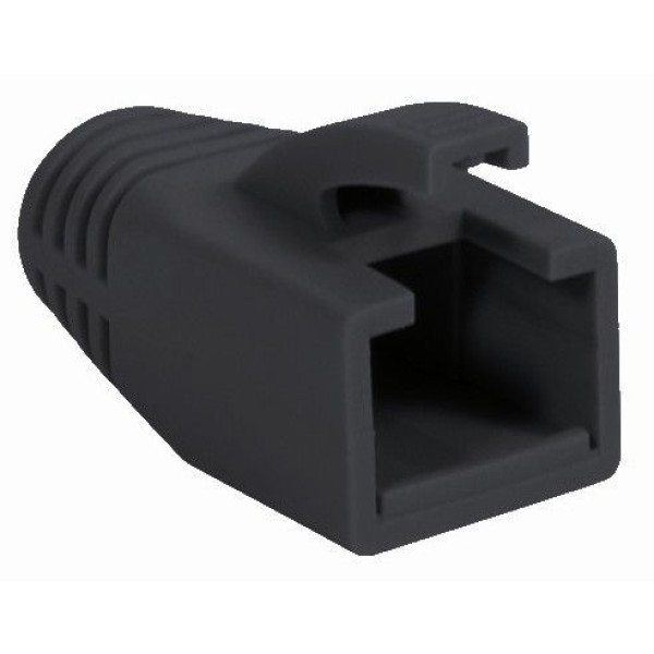 [IWP-CBOOT-BLK8] Copriconnettore per Plug RJ45 Cat.6 8mm Nero