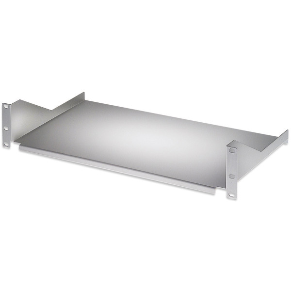 Mensola per Rack 19'' 400 mm 2U Grigia 2 punti
