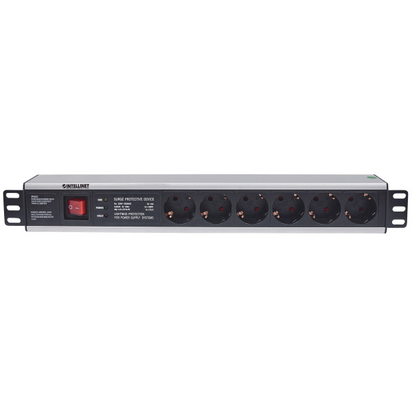 Multipresa per Rack 19'' 6 posti Spina Schuko Angolata 1.5U