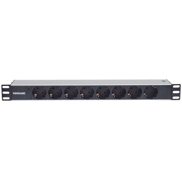 Multipresa per Rack 19'' 8 posti Spina Schuko Angolata 1U