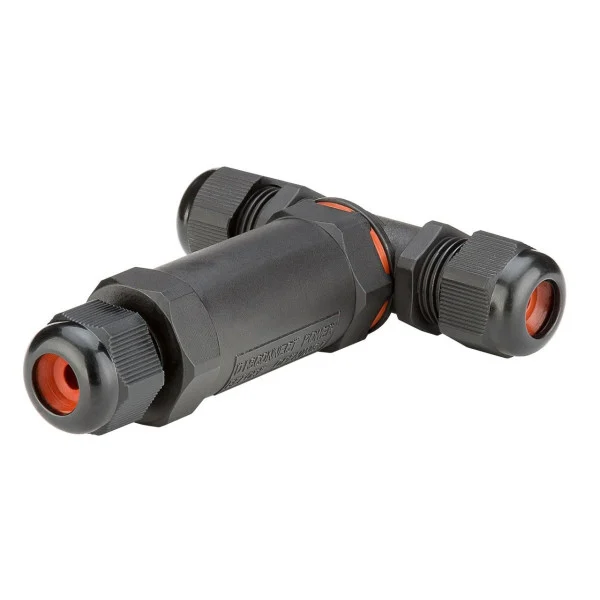 [IUPS-CONNT-IP68] Raccordo di Connessione a T Impermeabile IP68 per Cavo Elettrico
