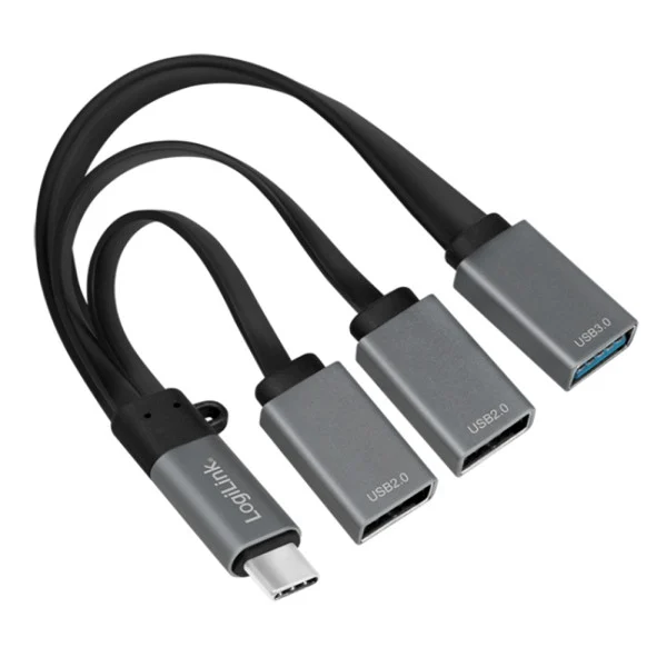 [IUSB31C-HUB3] Hub Flessibile USB-C™ SuperSpeed 3 Porte USB A Femmina Nero