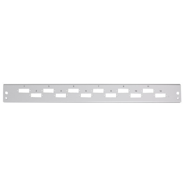 [I-CASE_FO-E12SCDH] Pannello di distribuzione 12 bussole SC Duplex / LC Quad 1U Grigio