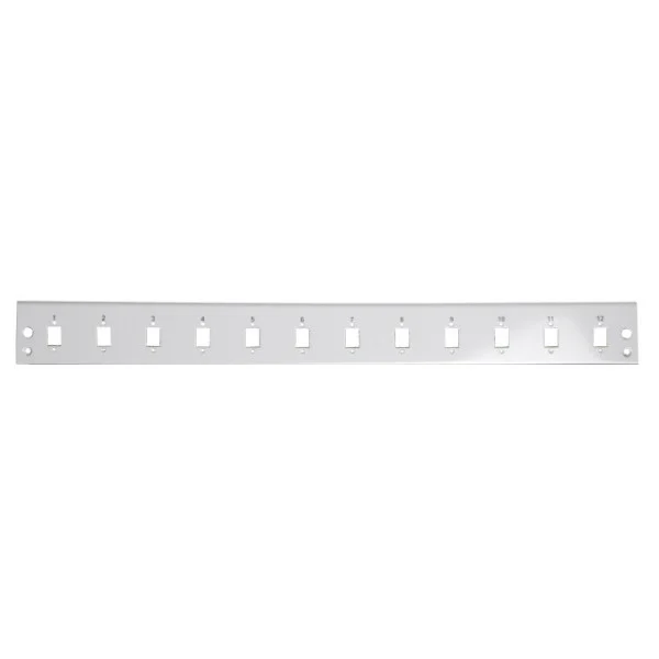 [I-CASE_FO-E12SCS] Pannello di distribuzione 12 bussole SC Simplex / LC Duplex 1U Grigio