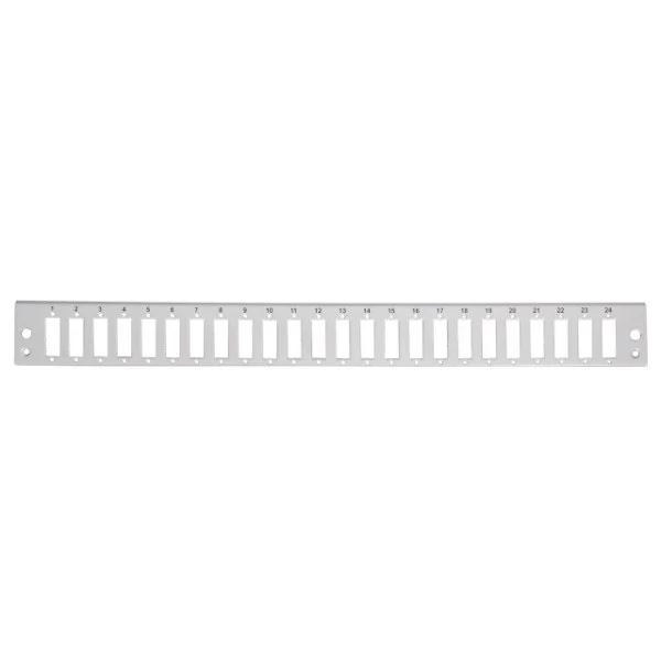 [I-CASE_FO-E24SCDV] Pannello di distribuzione 24 bussole SC Duplex / LC Quad 1U Grigio