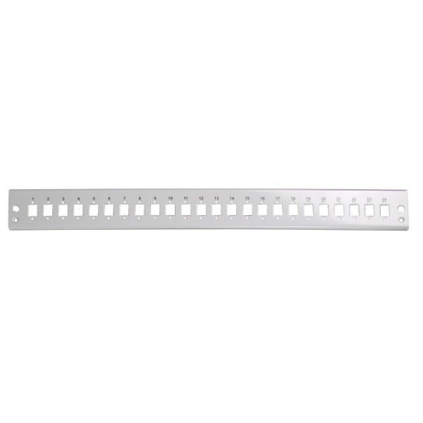 [I-CASE_FO-E24SCS] Pannello di distribuzione 24 bussole SC Simplex / LC Duplex 1U Grigio