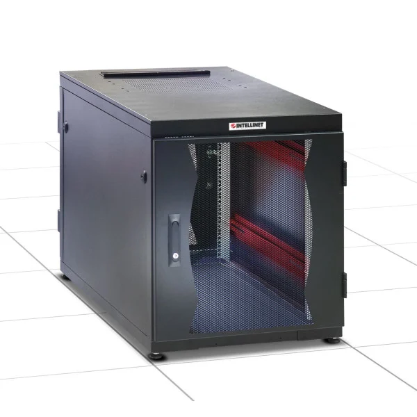 [I-CASE_SVR-I146BK] Armadio Server Rack 19'' 600x1000 14 Unit&agrave; Nero Assemblato