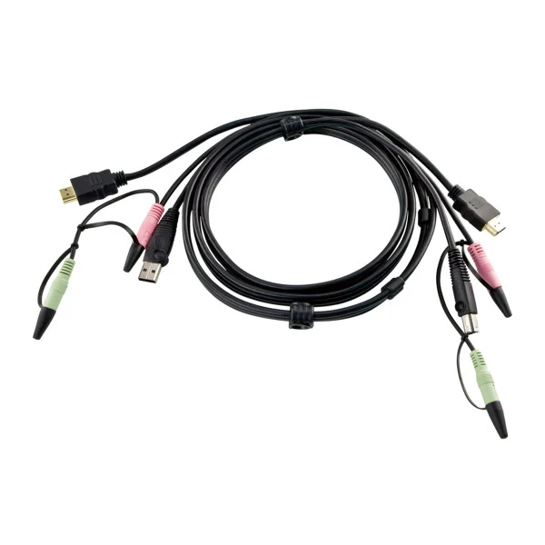 Cavo KVM USB HDMI con Audio 1,8m, 2L-7D02UH
