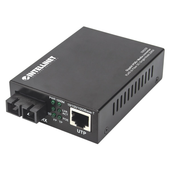 [I-ET_SX-SCSM20P] Media Converter Gigabit PoE+