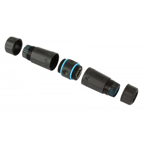 [IWP-MD_C6-IP68T] Accoppiatore Cat.6 RJ45 F/F Impermeabile IP68