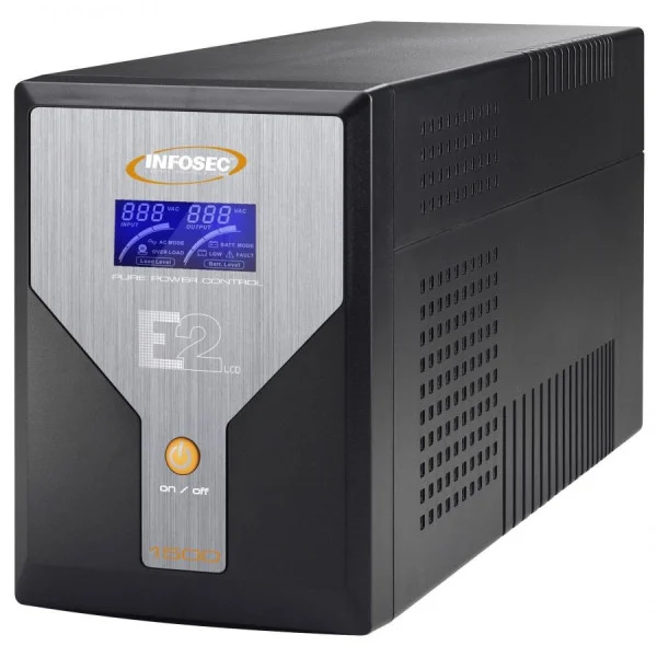 [ICUE2LCD1500] Gruppo di Continuità UPS E2 1500VA LCD Line Interactive Onda Sinusoidale