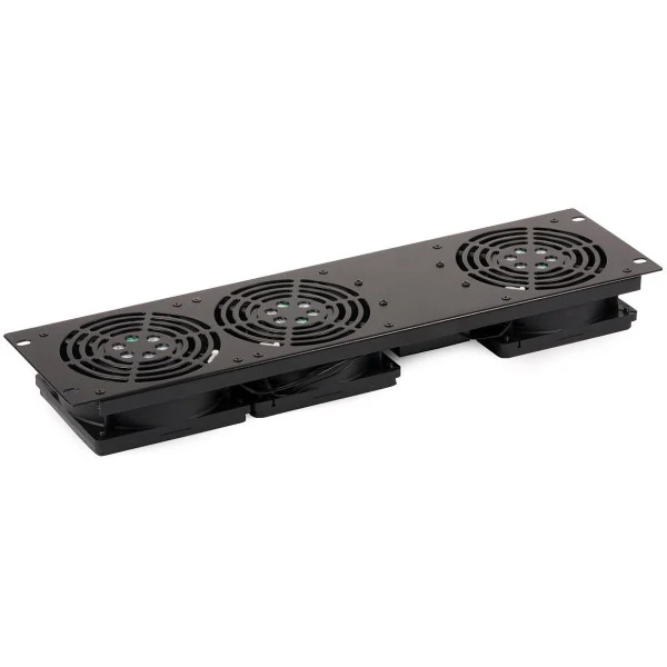 [I-CASE_AV-AFAN3BK] Gruppo di 3 Ventole a Soffitto per Rack 19'' per Audio Video