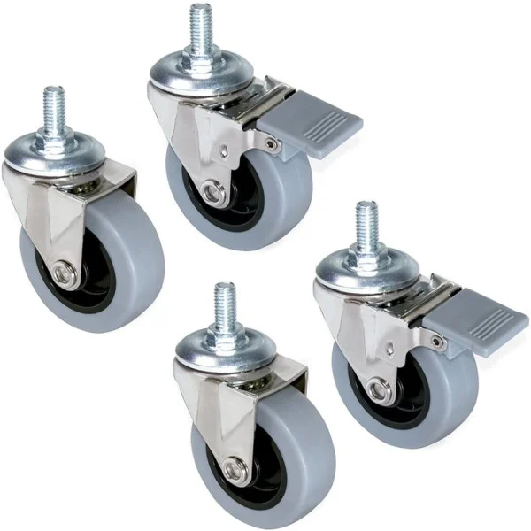 [I-CASE_CASTOR_EW] Kit 4 Ruote per Armadi serie EW per Perno M10