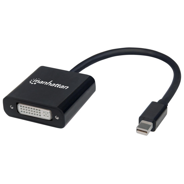 [IADAP_MDP-DVIF12M] Convertitore Attivo MiniDP M a DVI F 15cm 4K Nero
