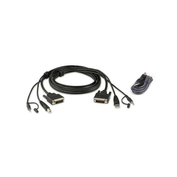 [ICOC_2L-7D02UDX2] Kit cavo KVM di sicurezza USB DVI-D Dual Link da 1,8m, 2L-7D02UDX2