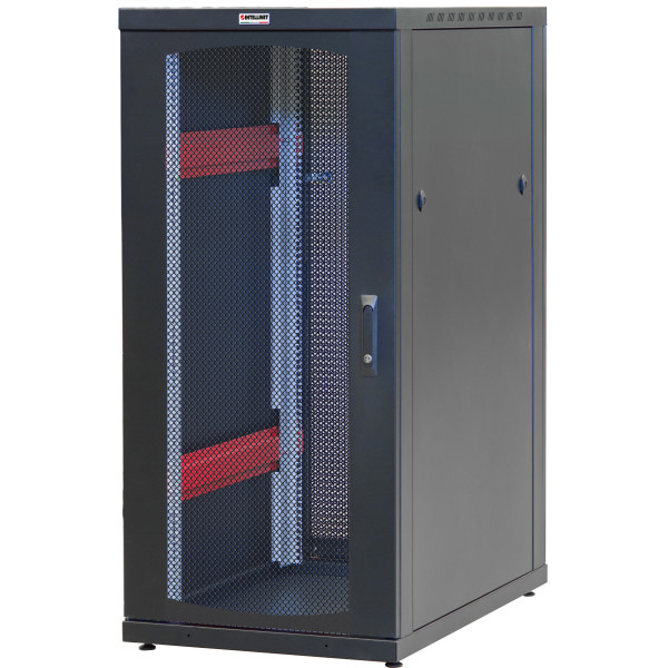 [I-CASE_SVR-I206BKV] Armadio Server Rack 19'' 600x1000 20 Unita' Nero Grigliato serie IdealNET