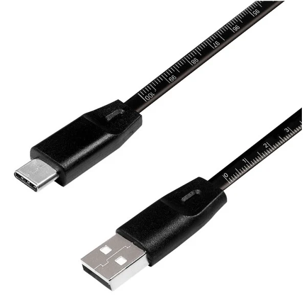 [ICOC_U2-AC-M010B] Cavo SuperSpeed USB-C™ Maschio/USB-A Maschio con Misuratore 1m Nero