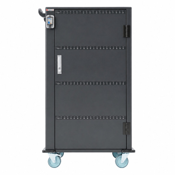 [I-CABINET-80DUTY] Carrello Stazione di Ricarica 80 USB Notebook o Smartphone Nero