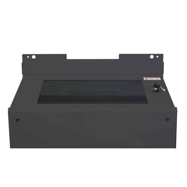 [I-CASE_TRAY-EE2008BK] Staffe a Parete per Fissaggio Armadio Serie EE Nero