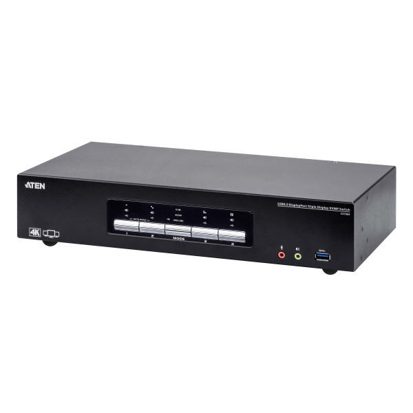[IDATA_CS-1964] Switch KVMP™ USB 3.0 4K DisplayPort Triple Display a 4 porte, CS1964