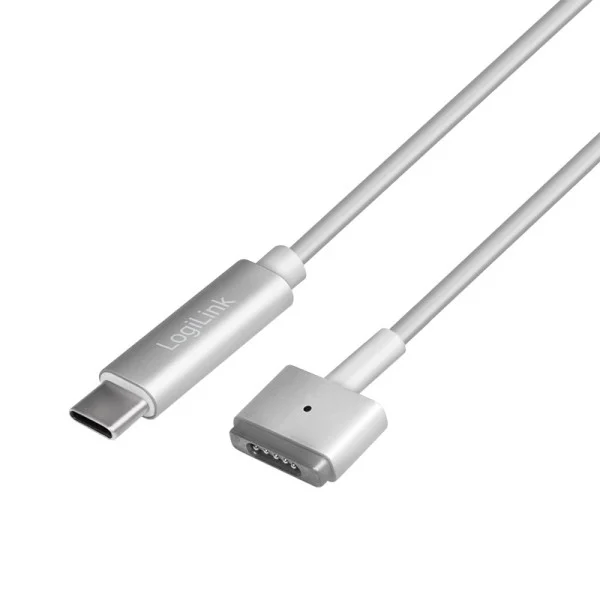 [ICOC_USBC-MSAFE2] Cavo di Ricarica USB 3.2 Gen1 USB-C™ M Compatibile Apple Magsafe2 M PD Silver 1,8m