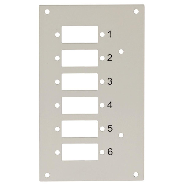 [I-CASE_DIN-SPL6SCDT] Pannello Frontale 6 Connessioni SC-Duplex per Box Ottico