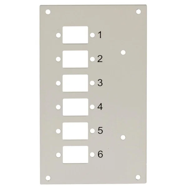 [I-CASE_DIN-SPL6SCST] Pannello Frontale 6 Connessioni SC-Simplex per Box Ottico