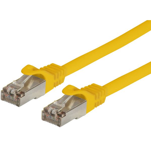 Cavo di Rete Patch in Rame Cat. 6A SFTP LSZH 0,5 m Giallo