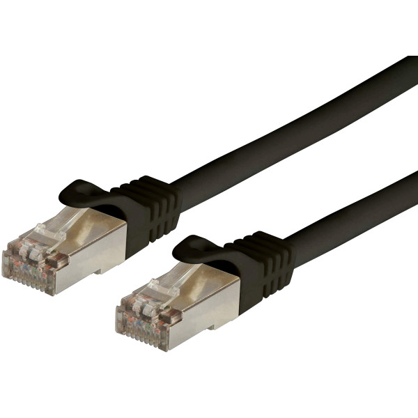 Cavo di Rete Patch in Rame Cat. 6A SFTP LSZH 3 m Nero