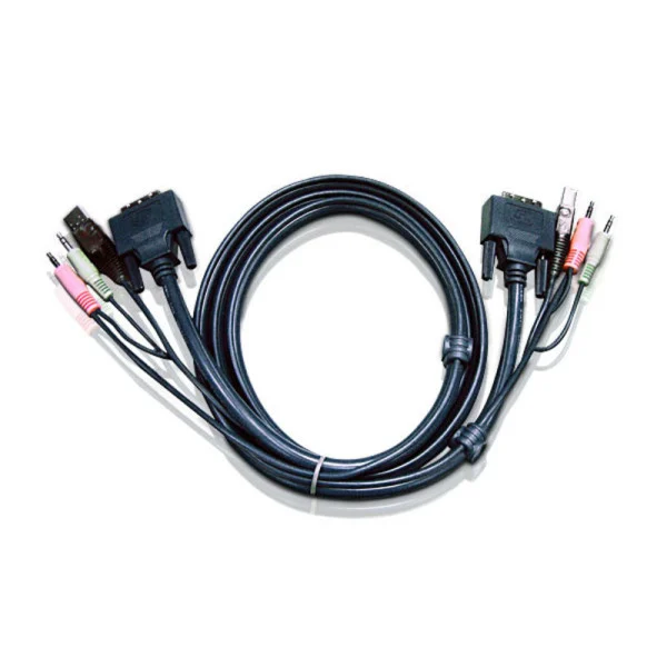 Cavo KVM USB DVI-D Dual Link  1,8 m, 2L-7D02UD