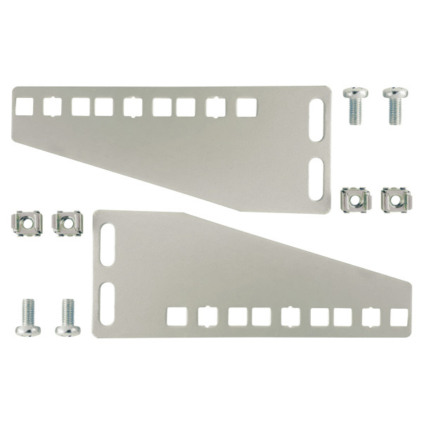 Coppia di staffe 3U per installazione verticali apparecchiature rack 19''