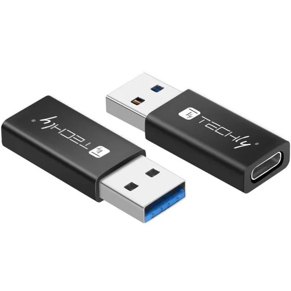 [IADAP_USB3-AFT] Adattatore Convertitore USB 3.2 USB A Maschio a USB-C™ Femmina Nero