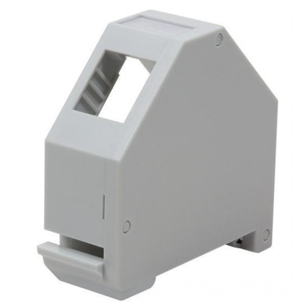 [IWP-MD_KEY-RAILU] Adattatore keystone RJ45 per Barra DIN espandibile in Plastica non schermato