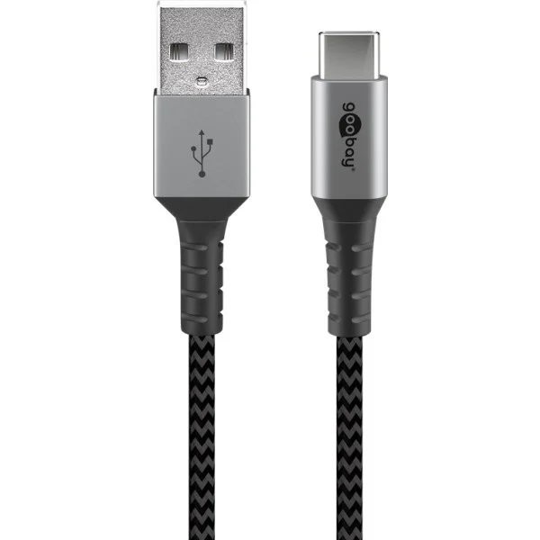 [ICOC_MU3CA-010-TS] Cavo USB-C™ a USB A Connettori in Metallo e Rivestimento Tessuto 1,0m