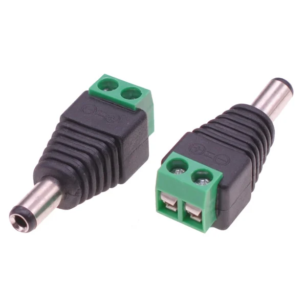 [IADAP_TB2T-DC2555M] Adattatore Alimentazione Plug DC 2.5x5.5mm Maschio Terminal Block 2 pin