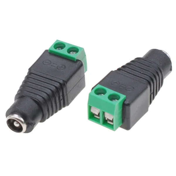 [IADAP_TB2T-DC5521F] Adattatore Alimentazione Plug DC 5.5x2.1mm Femmina Terminal Block 2 pin