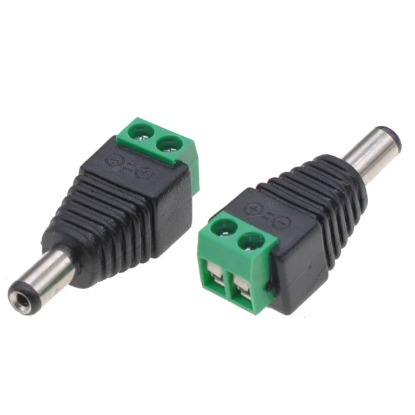 Adattatore Alimentazione Plug DC 5.5x2.1mm Maschio Terminal Block 2 pin
