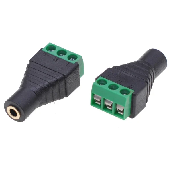 [IADAP_TB3T-AU35F] Adattatore Audio 3.5 mm Stereo Femmina Terminal Block 3 pin