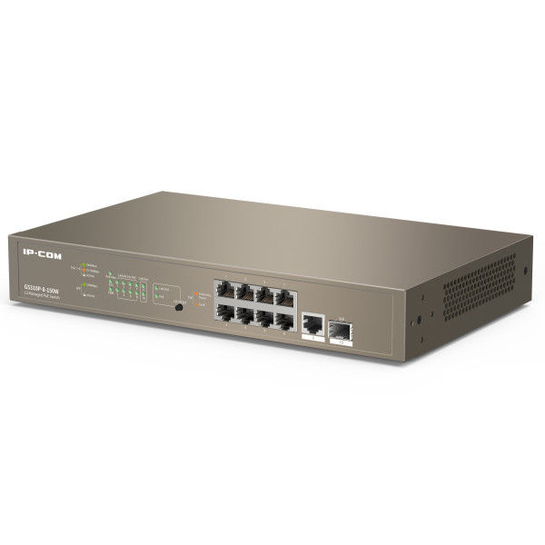 Switch Managed Ethernet Layer 3 Cloud PoE 9p Gigabit 1 SFP 130W, G5310P-8-150W