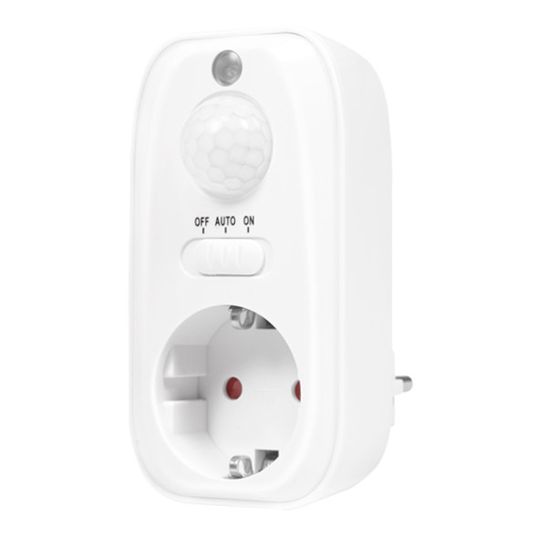 [ICLLE006MOT] Adattatore Presa con Rilevatore di Movimento PIR 1x CEE 7/3 IP20