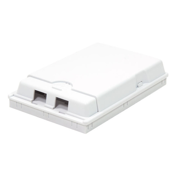 [I-CASE_FTTH2T] Scatola di Connessione Indoor FTTH per 2 fibre, 2 adattatori, IP20