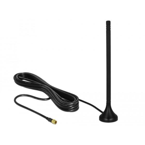 [I-WL2-ANT35] Antenna LTE Omnidirezionale Fissa SMA 3-5dBi 12,5cm Cavo RG-174 A/U