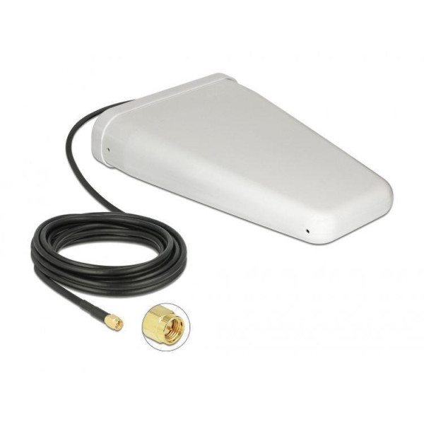 [I-WL2-ANT79O] Antenna LTE Direzionale da Esterno SMA 7-9dBi Cavo RG-58 5m Bianco