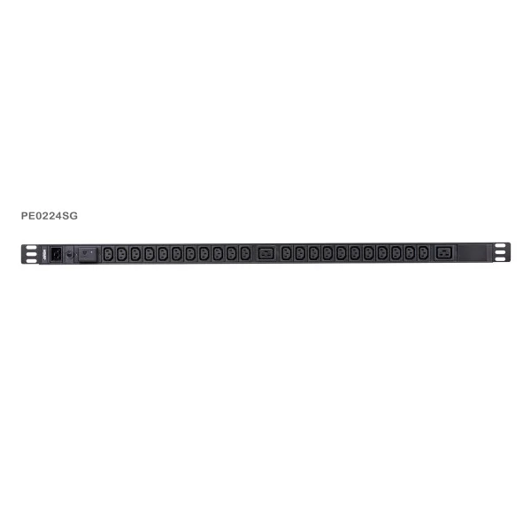 Multipresa Rack PDU 1U 22p IEC-C13 2p C19 Protezione Sovratensione